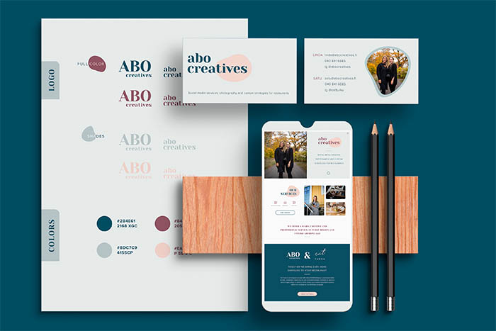 Abo creatives branding package card